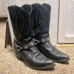 Laredo Tallahassee Western Concho Harness Boots
